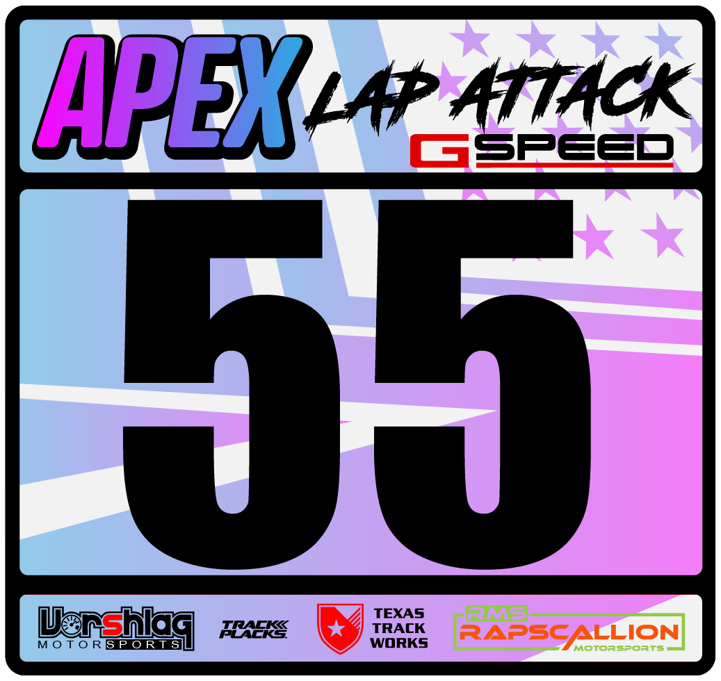 Apex HPDE Lap Attack Number Board Set (QTY2)