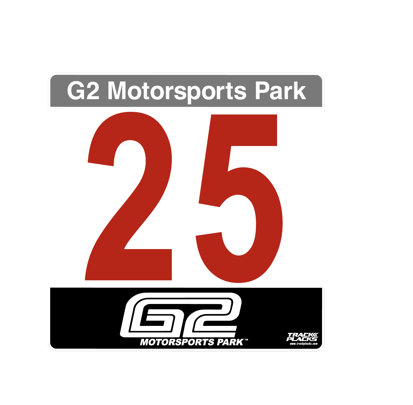 G2 Motorsports Park Number Board Set (QTY2)