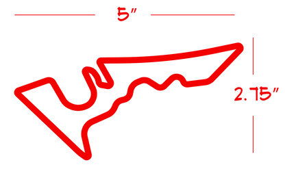 Circuit of the Americas (COTA) Track Map Decal