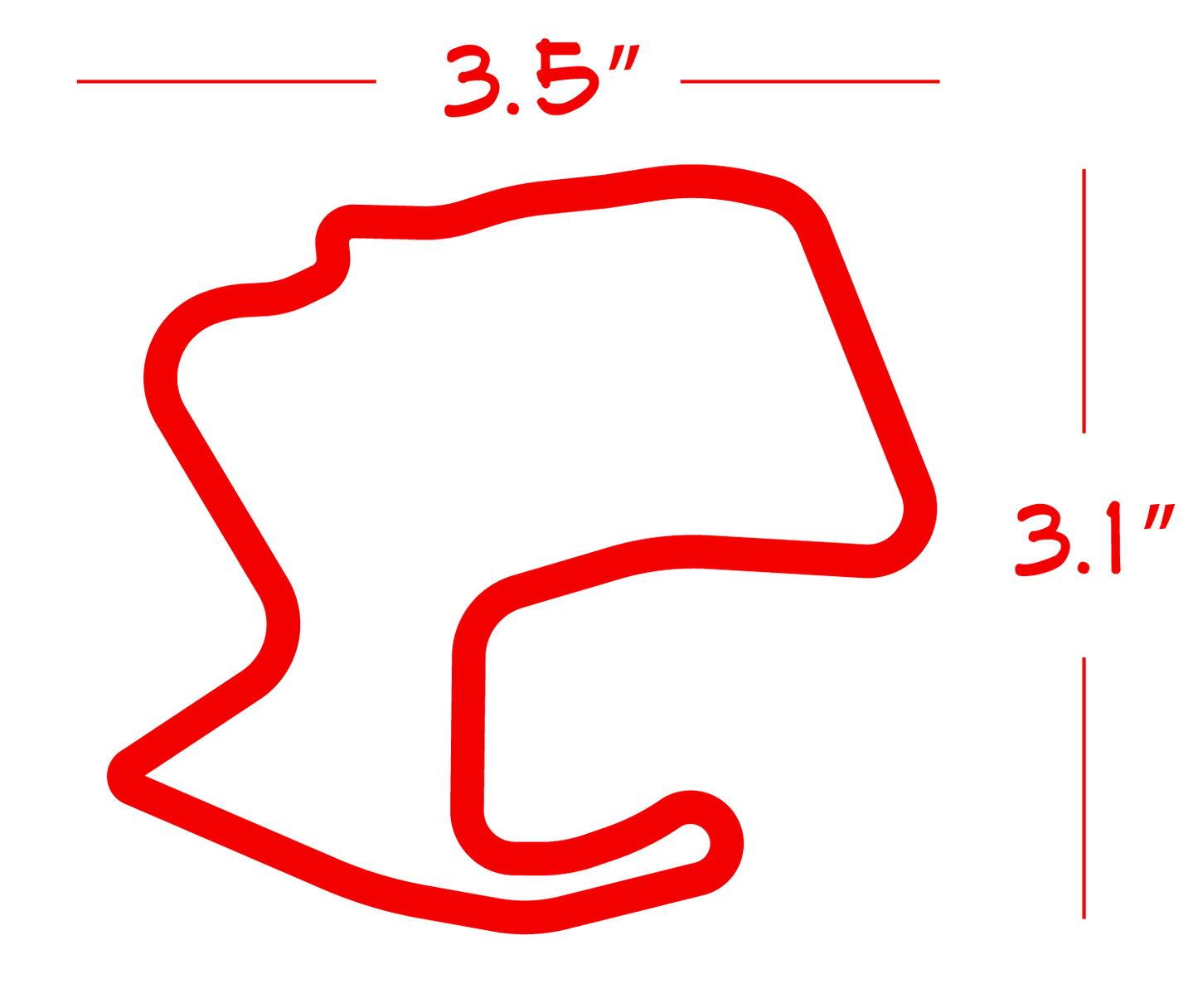 Laguna Seca Track Map Decal